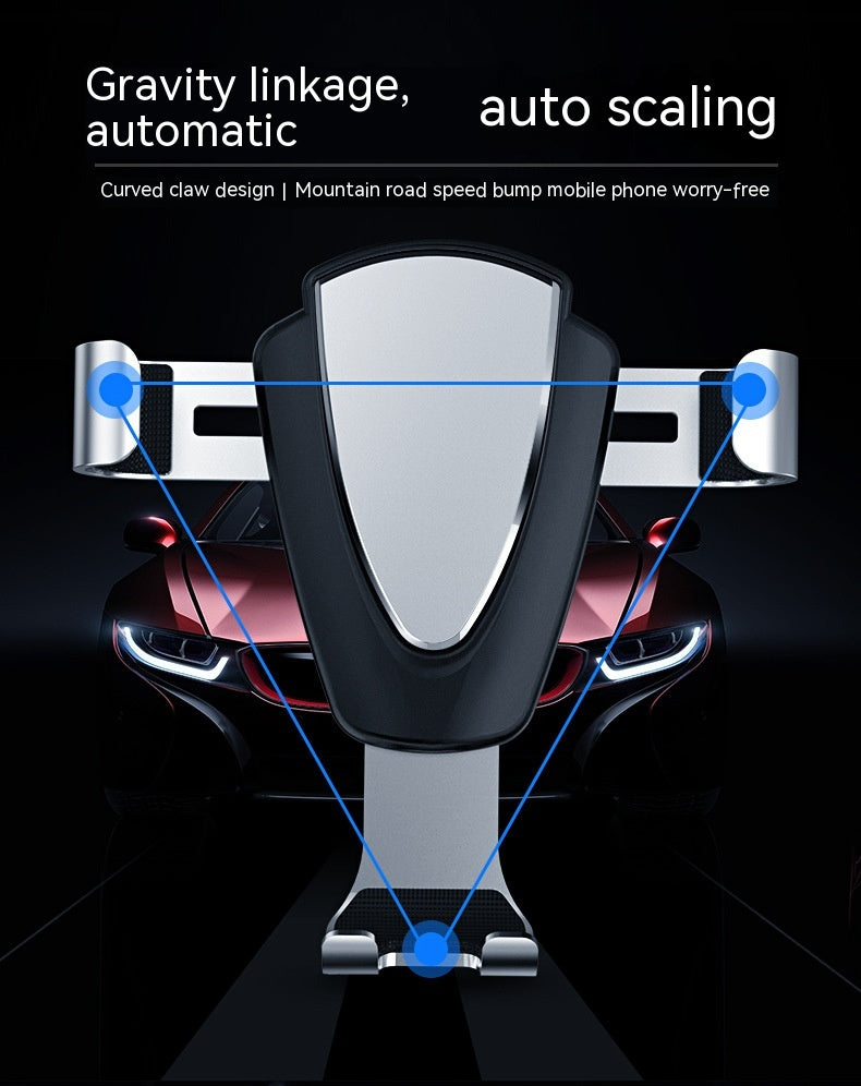 Car Sensor Gravity Bracket Air Outlet Universal Metal Car Navigation Bracket de téléphone mobile