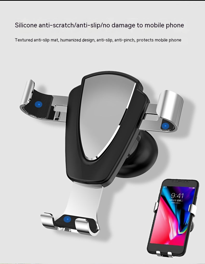 Car Sensor Gravity Bracket Air Outlet Universal Metal Car Navigation Bracket de téléphone mobile