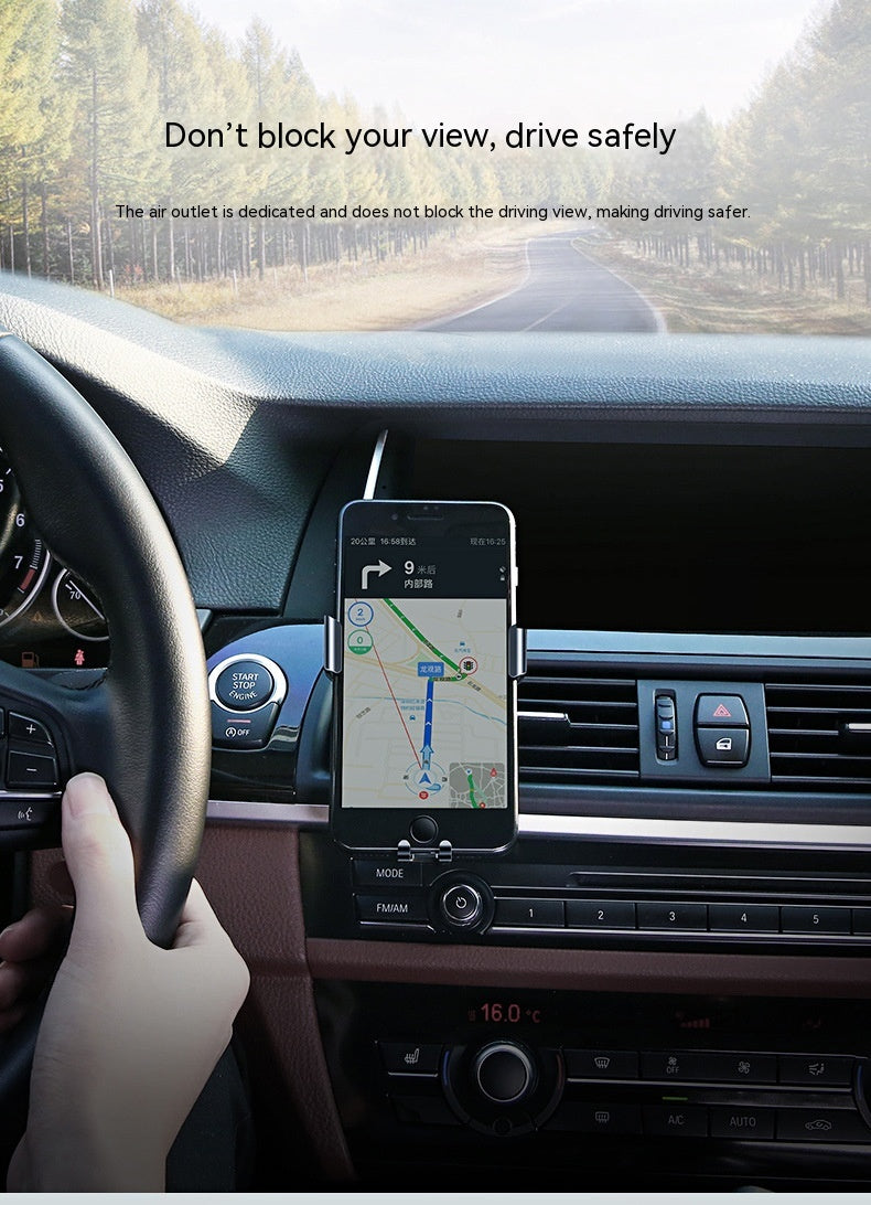 Car Sensor Gravity Bracket Air Outlet Universal Metal Car Navigation Bracket de téléphone mobile