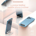 Support de téléphone mobile en alliage d'aluminium pliable et portable Sticker arrière Mini