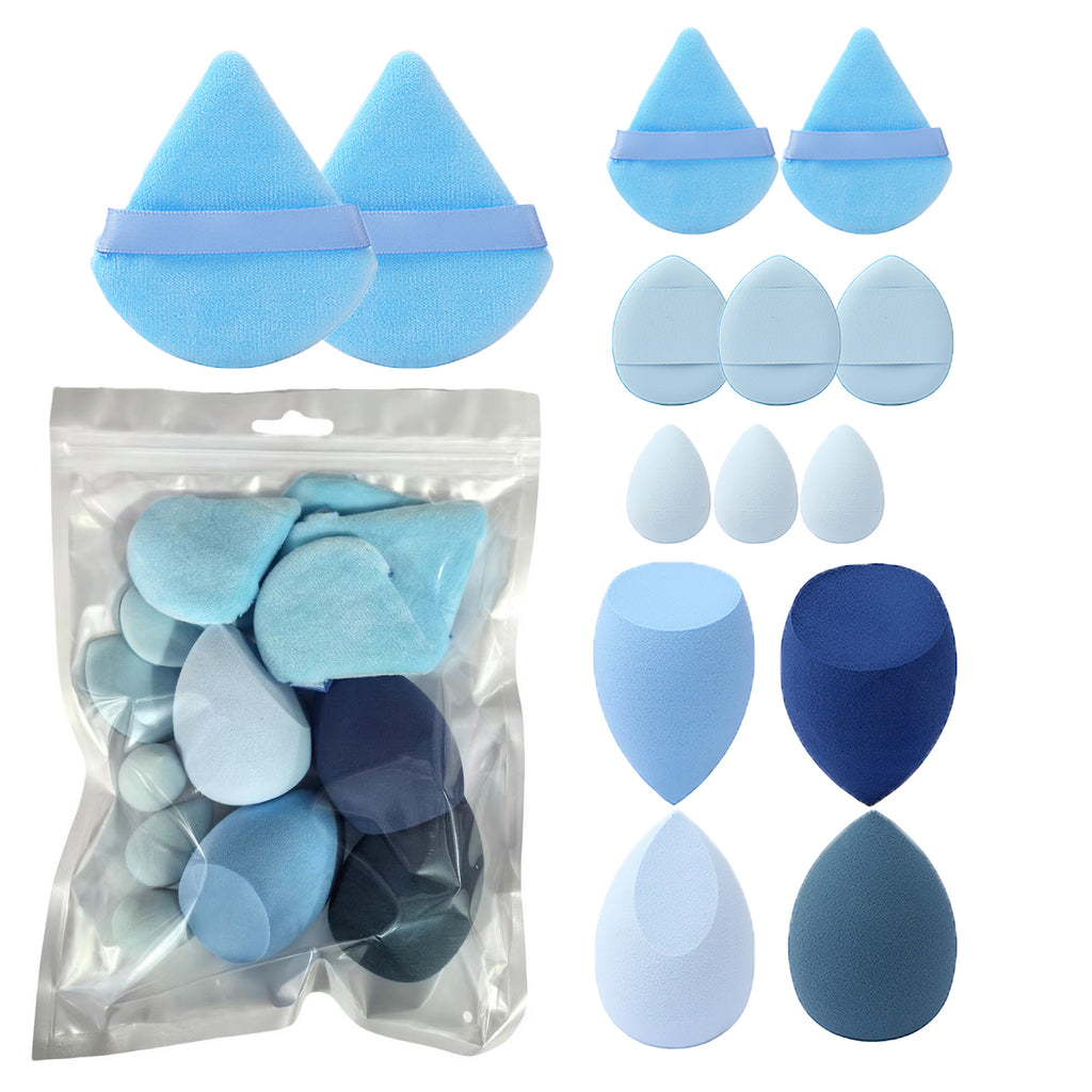 Ensemble d'oeufs de maquillage à éponge ultra-soft 14 pièces