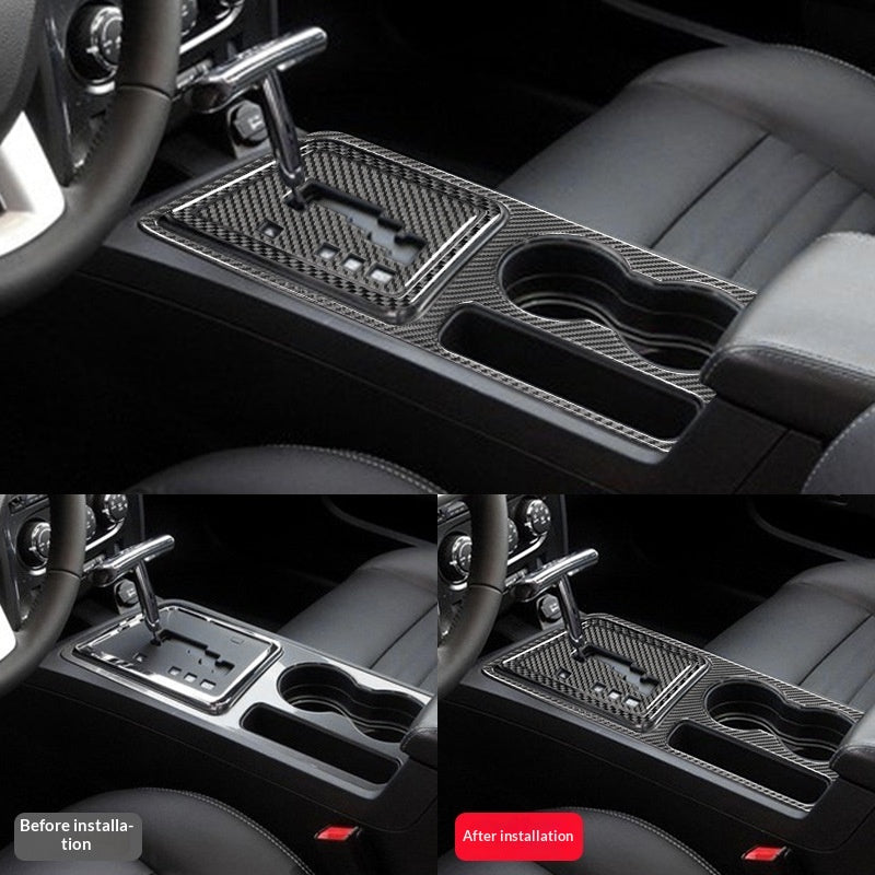 Challenger Carbon Fiber Center Console Cup Holder Sticker décoratif