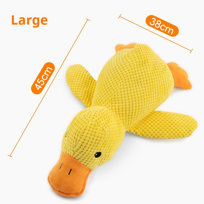 Jouet en peluche chien calmant Canard farci Jouets en peluche Jouet à croquer Squeaky pour chiot Dents de chien Clea
