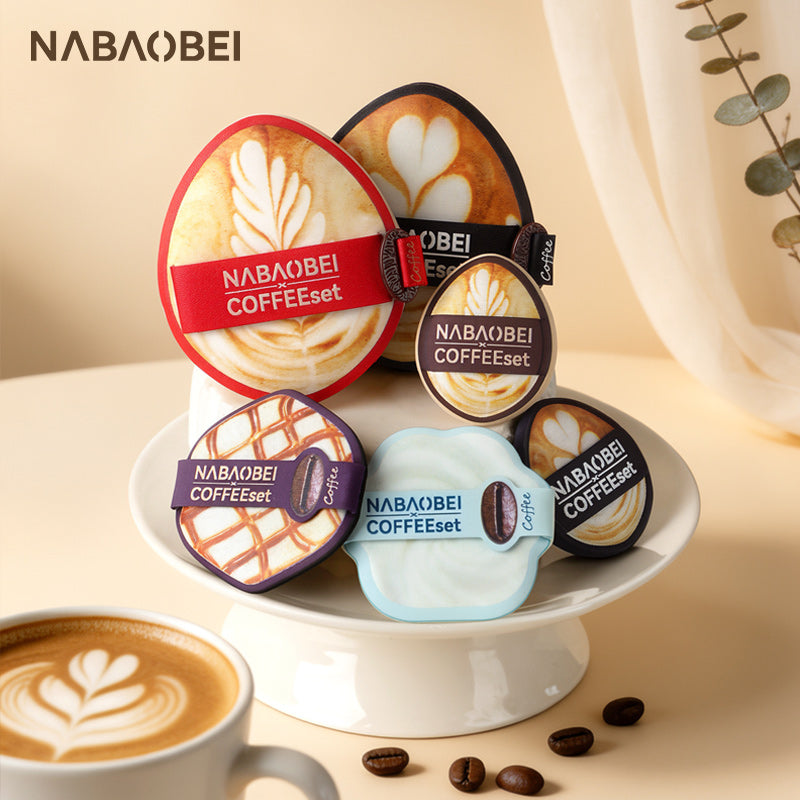Série Macchiato Caramel ultra-souple éponge tactile crème Combo 3Pcs par paquet