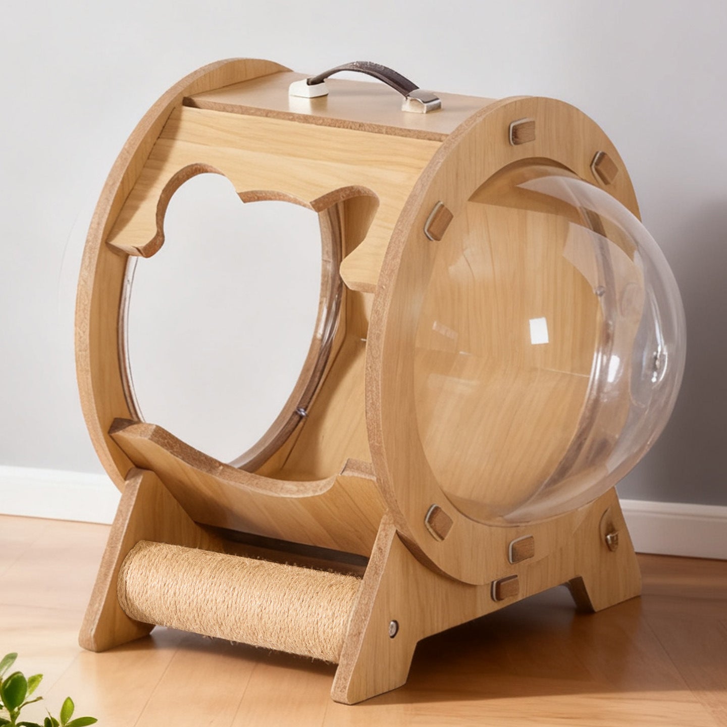Capsule transparente Extra-Grand Lit Multi-Functional Scratching Post Cat House