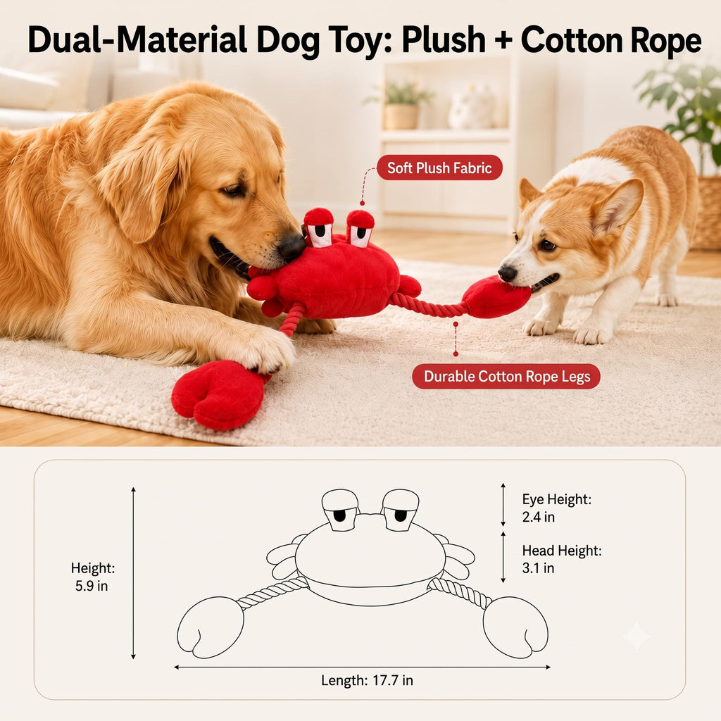 Jouet en peluche de chien squeaky