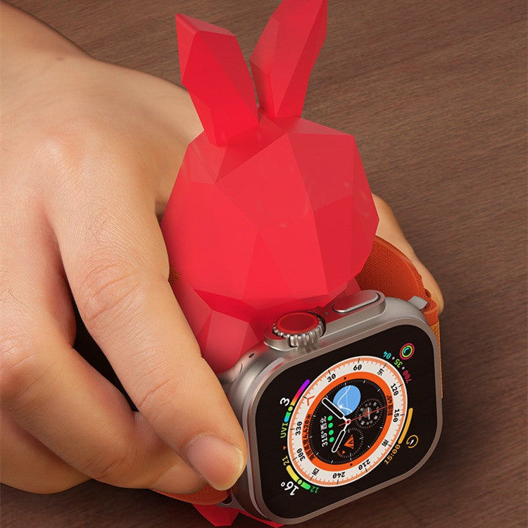Support de chargeur de bureau en forme de lapin