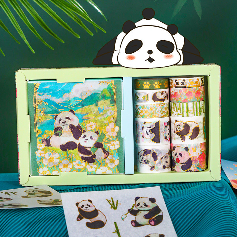Stickers Ruban Adhésif en Or Panda Culturel