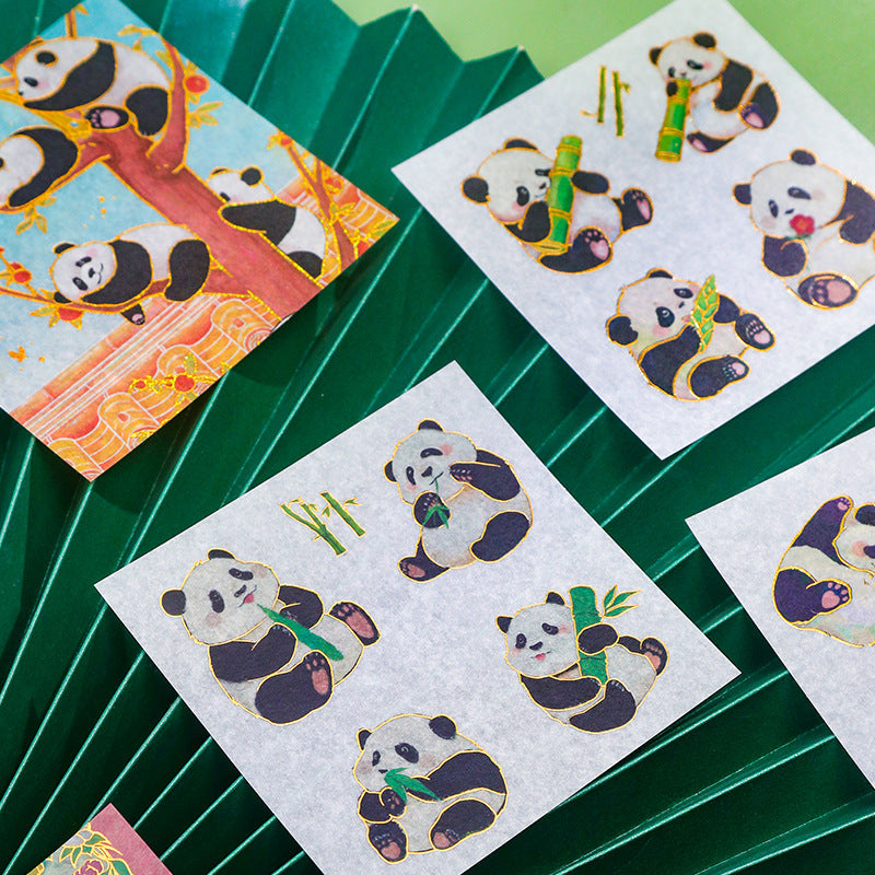 Stickers Ruban Adhésif en Or Panda Culturel