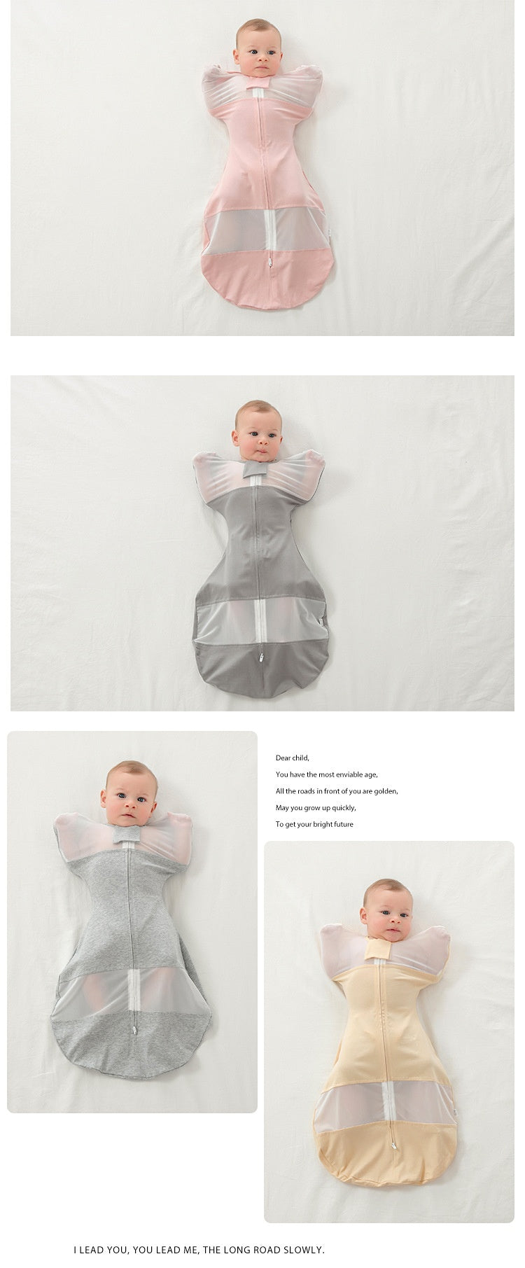 Nouveau-né Swaling Gro-bag Couverture bébé Couverture bébé coton