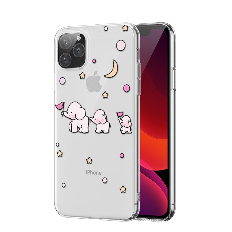 Cartoon Elephant mignon fille téléphone mobile Case