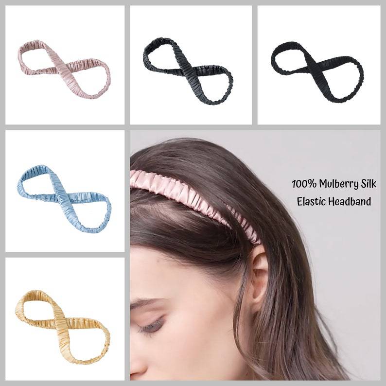 Bande de cheveux en soie de sport de 2cm