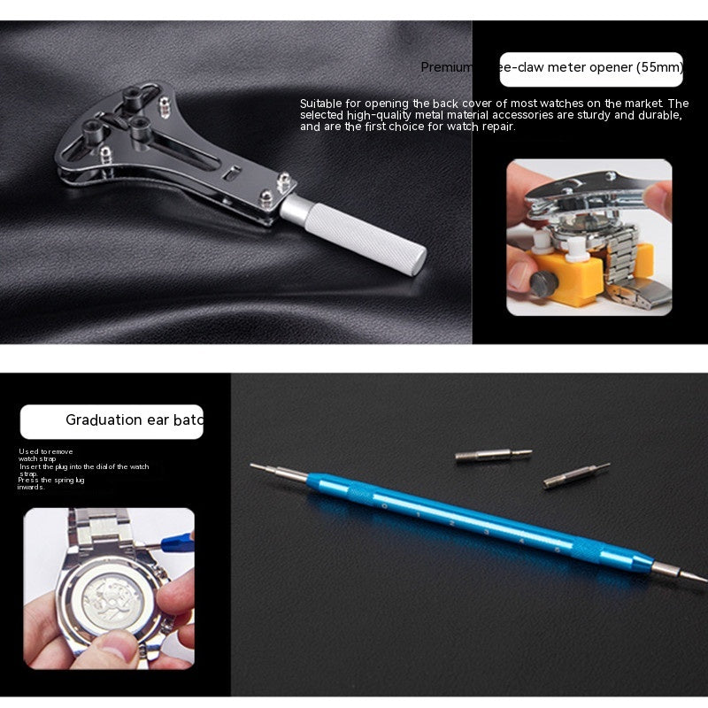 Kit de réparation de montres Outil de réparation multi-fonctions Disassembly batterie de remplacement Combinati
