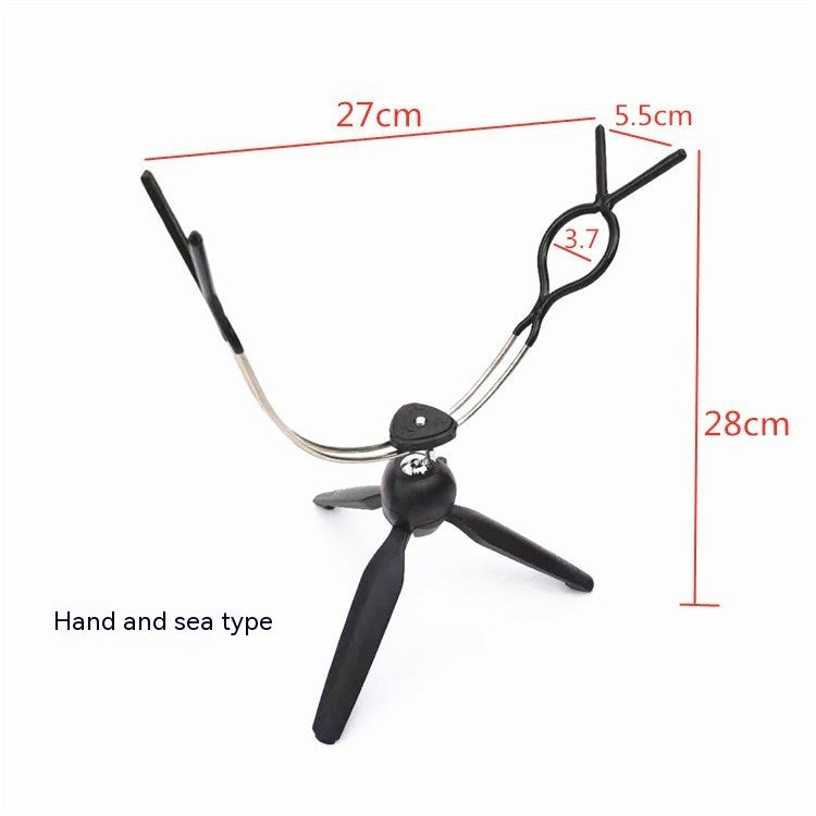 Double-headed folding ice fishing bracket Fishing tackle