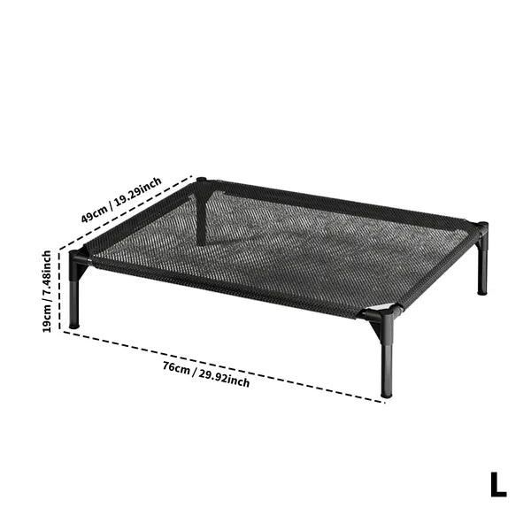 Elevated breathable pet bed