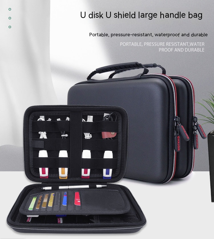 Grande capacité U Shield Scrambler Pack carte bancaire SD carte encryptage Lock sac de stockage