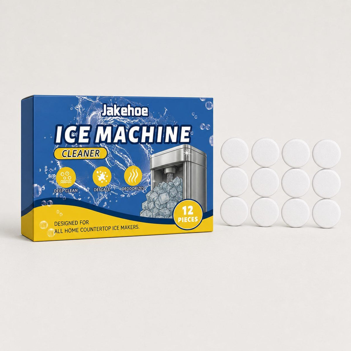 JAKEHOE Ice Maker nettoyant les comprimés