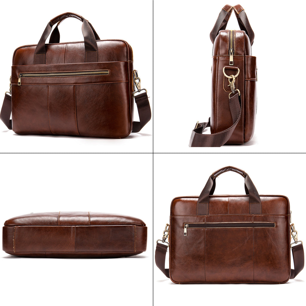 Porte-monnaie en cuir pour hommes Sac pour hommes de première couche Portable