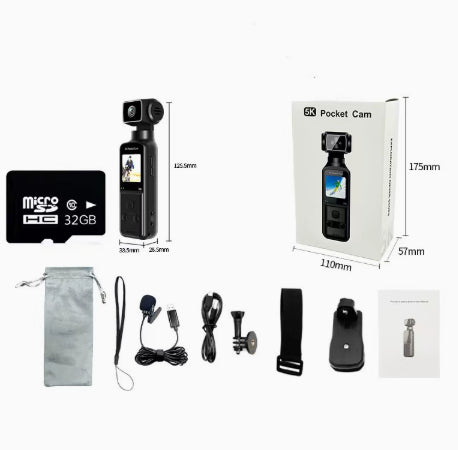 Caméra de sport 4K HD Anti Shake Pocket Mini