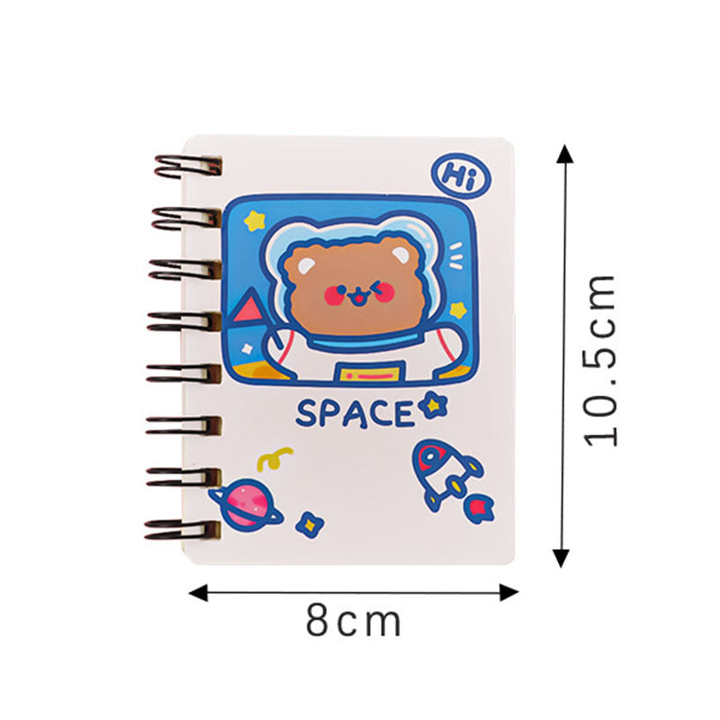 Carnet de notes de poche portatif à glissière d'astronaute
