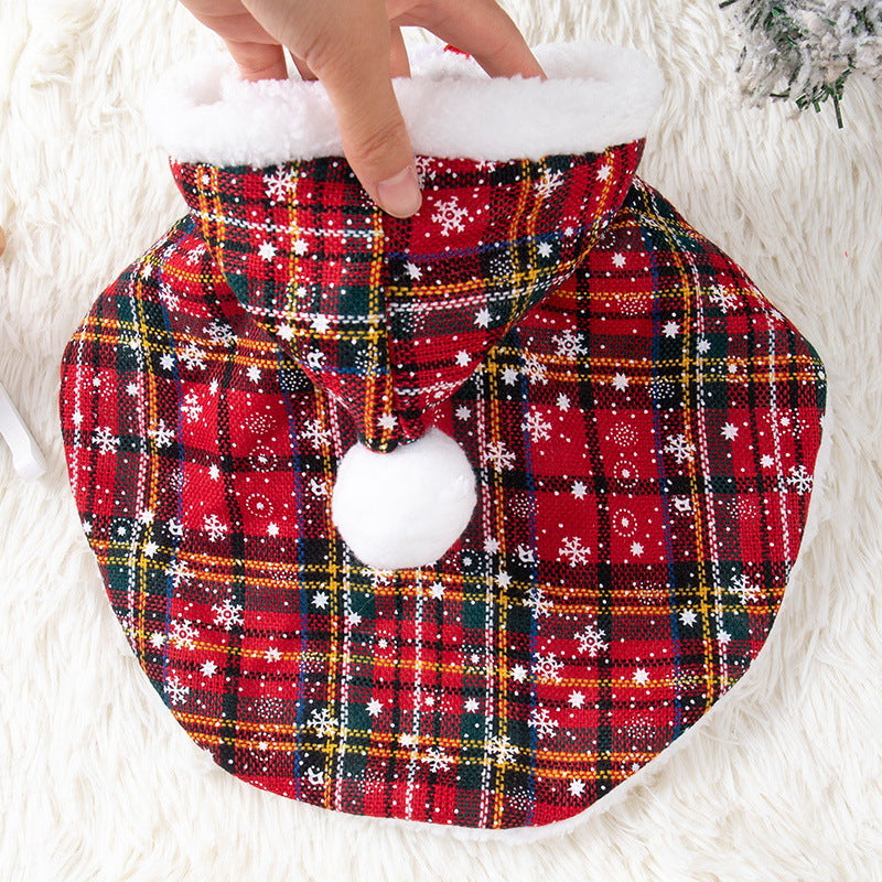 Chat de Noël Cape Hat Plush Châle