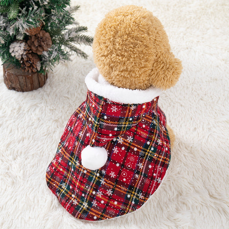 Chat de Noël Cape Hat Plush Châle