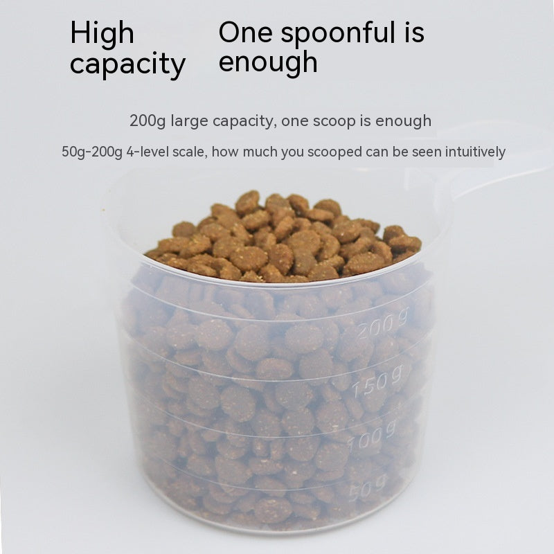 Nourriture pour animaux Spoo quantitative Grande capacité graduée Coupe de mesure Spoo