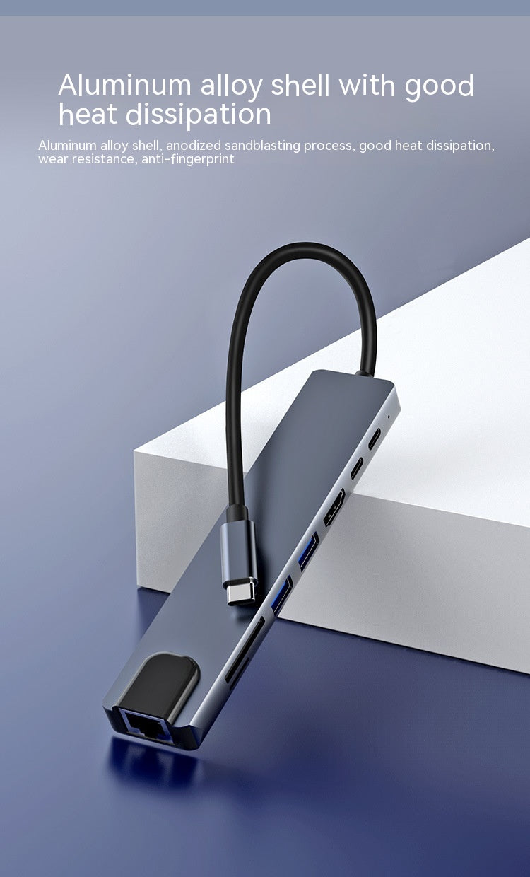 Type-c Expansion Dock 8 En 1 Hub multifonction