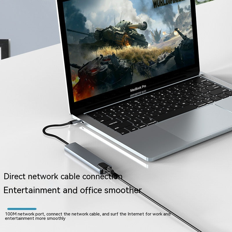 Type-c Expansion Dock 8 En 1 Hub multifonction