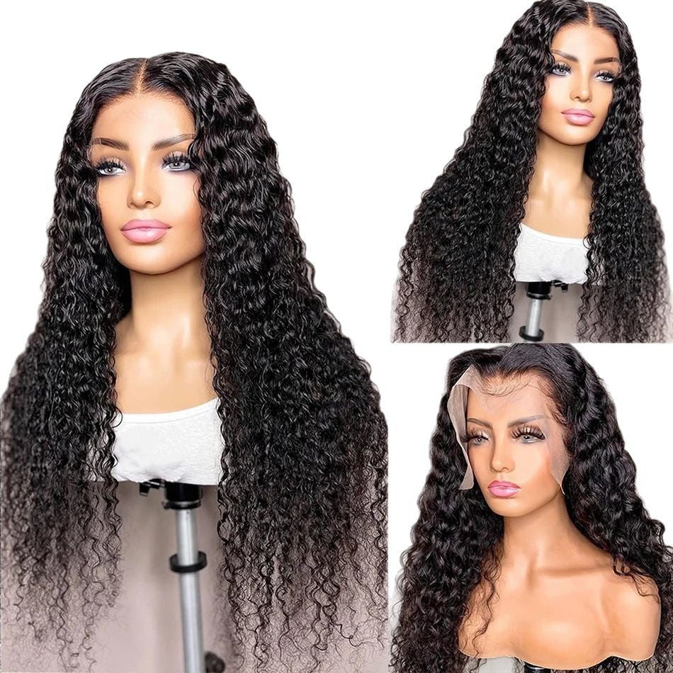 Femmes Frontal vague d'eau Perruque Curly