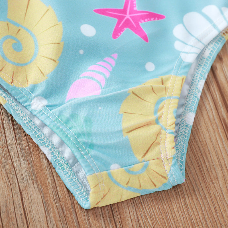 Maillot de bain à arc imprimé Shell