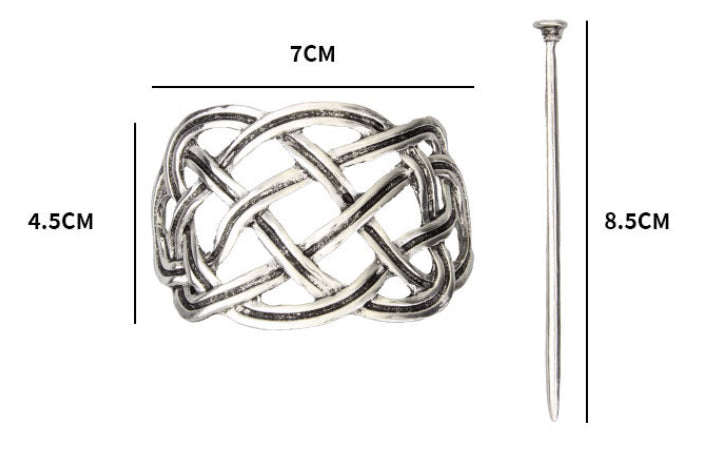 Celtic Norwegian Vintage Metal Woven épingle à cheveux