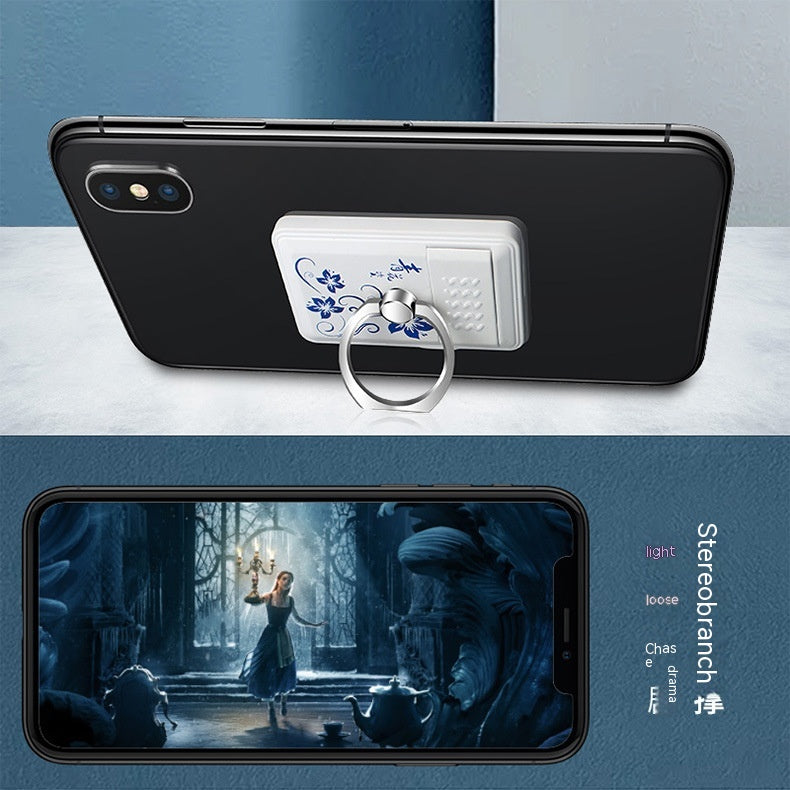 Multifonctionnel Portable Bleu et Blanc Porte-Téléphone Porcelaine Cigarette Lighter