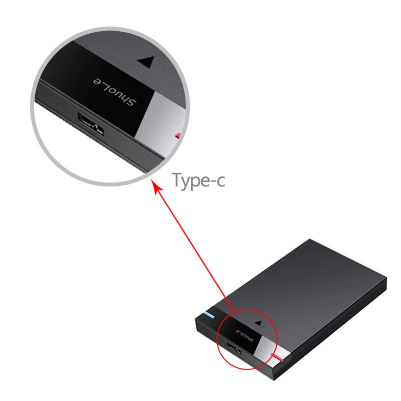 Usb30 Boîte de disque dur mobile externe haute vitesse