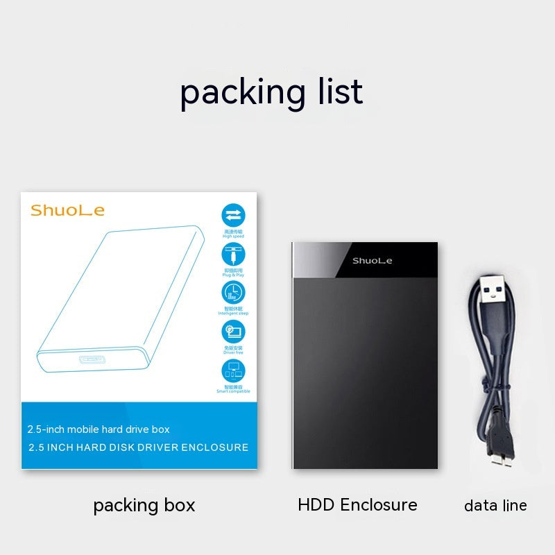 Usb30 Boîte de disque dur mobile externe haute vitesse