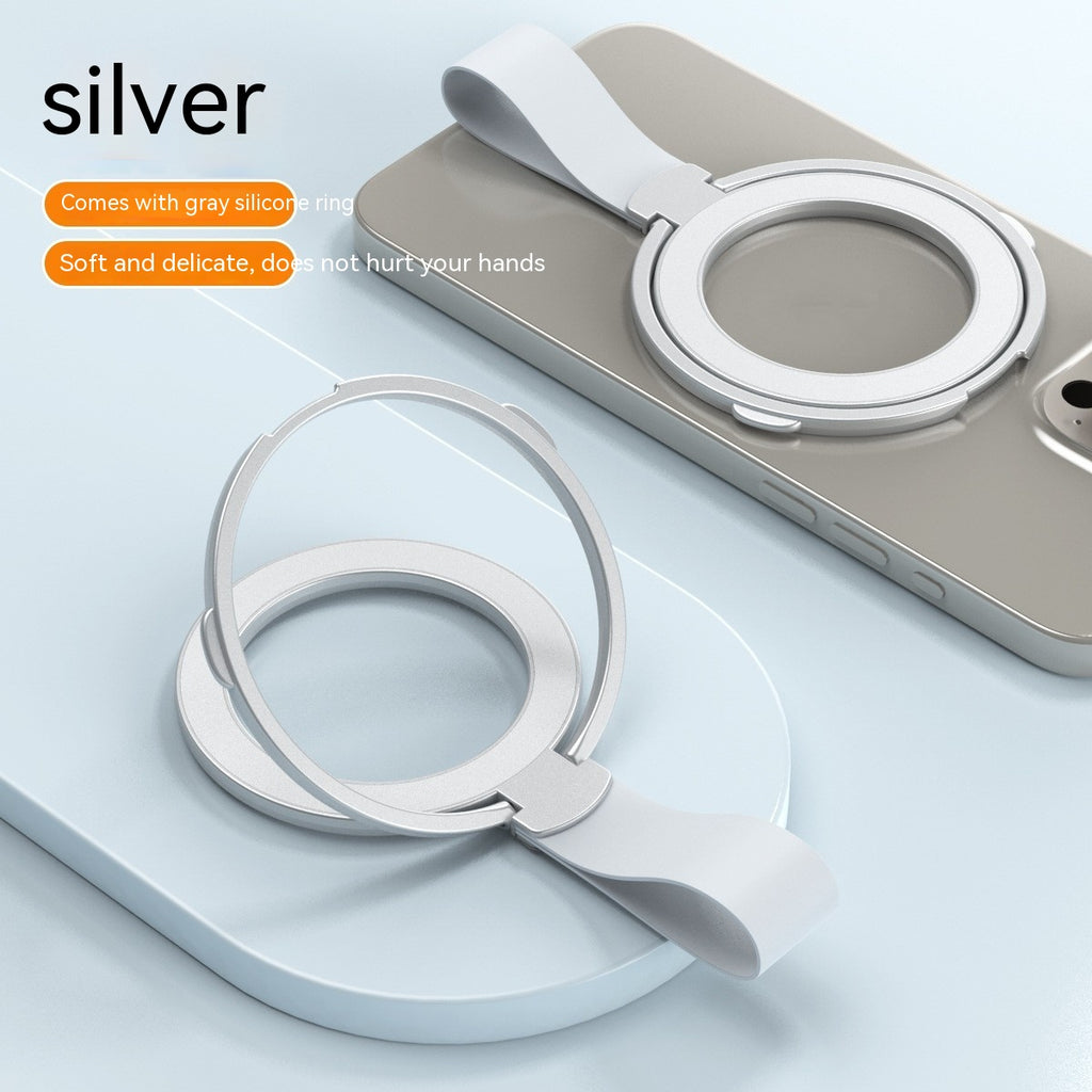 Bracket à anneaux à fixation magnétique Creative Silicone Lanyard Type