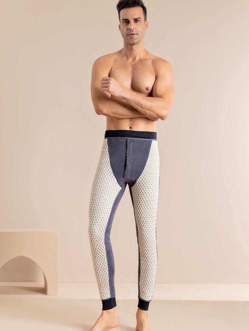 Pantalons de coton pour hommes du nord-est Graphene Soutien à la taille Épaisseur doublé de polaire