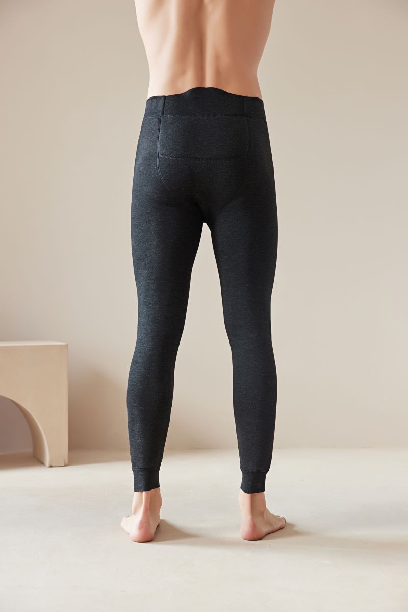 Pantalons de coton pour hommes du nord-est Graphene Soutien à la taille Épaisseur doublé de polaire