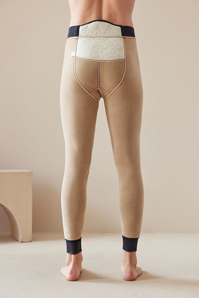 Pantalons de coton pour hommes du nord-est Graphene Soutien à la taille Épaisseur doublé de polaire