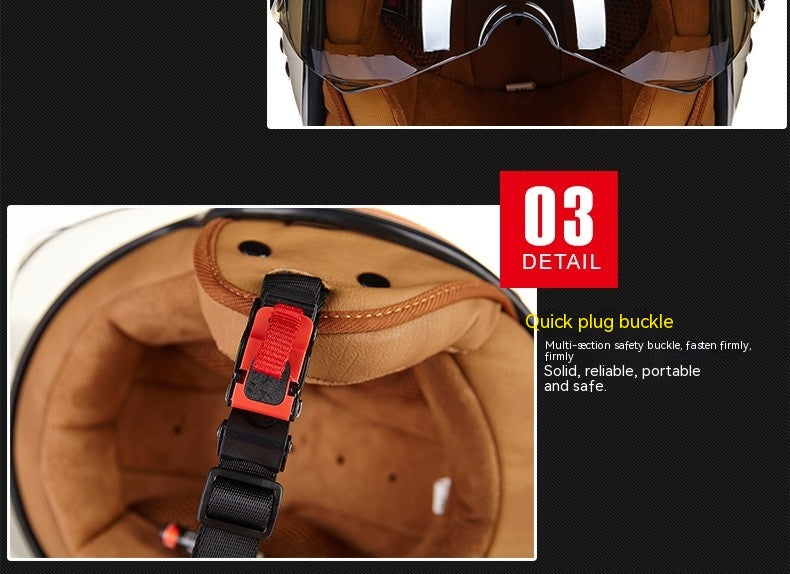 Casque de vélo électrique de moto Scrambling hommes et femmes