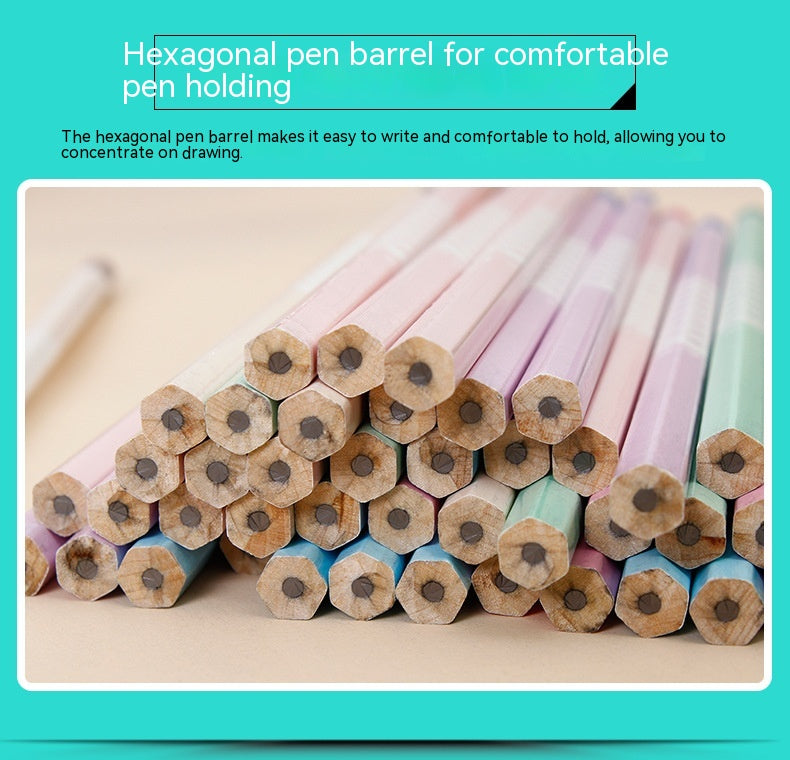 Crayon de transfert thermique haut de gamme Basswood Crayon à six angles
