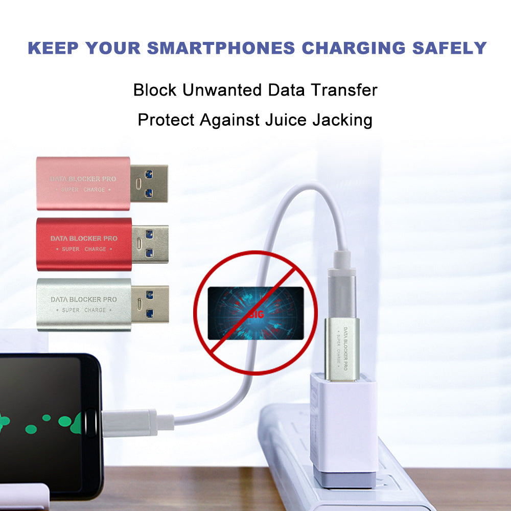 USB-C Apparence antivol en alliage d'aluminium supporte le chargement rapide et le blo
