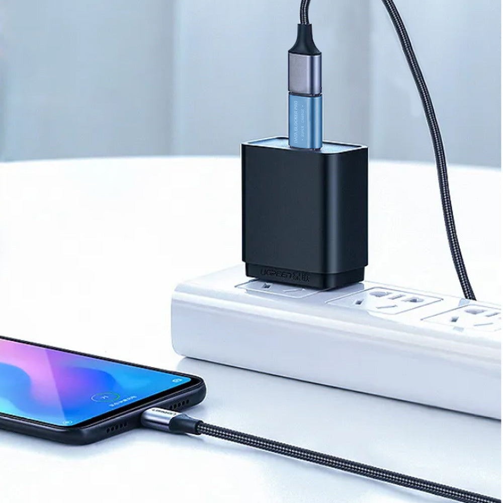USB-C Apparence antivol en alliage d'aluminium supporte le chargement rapide et le blo