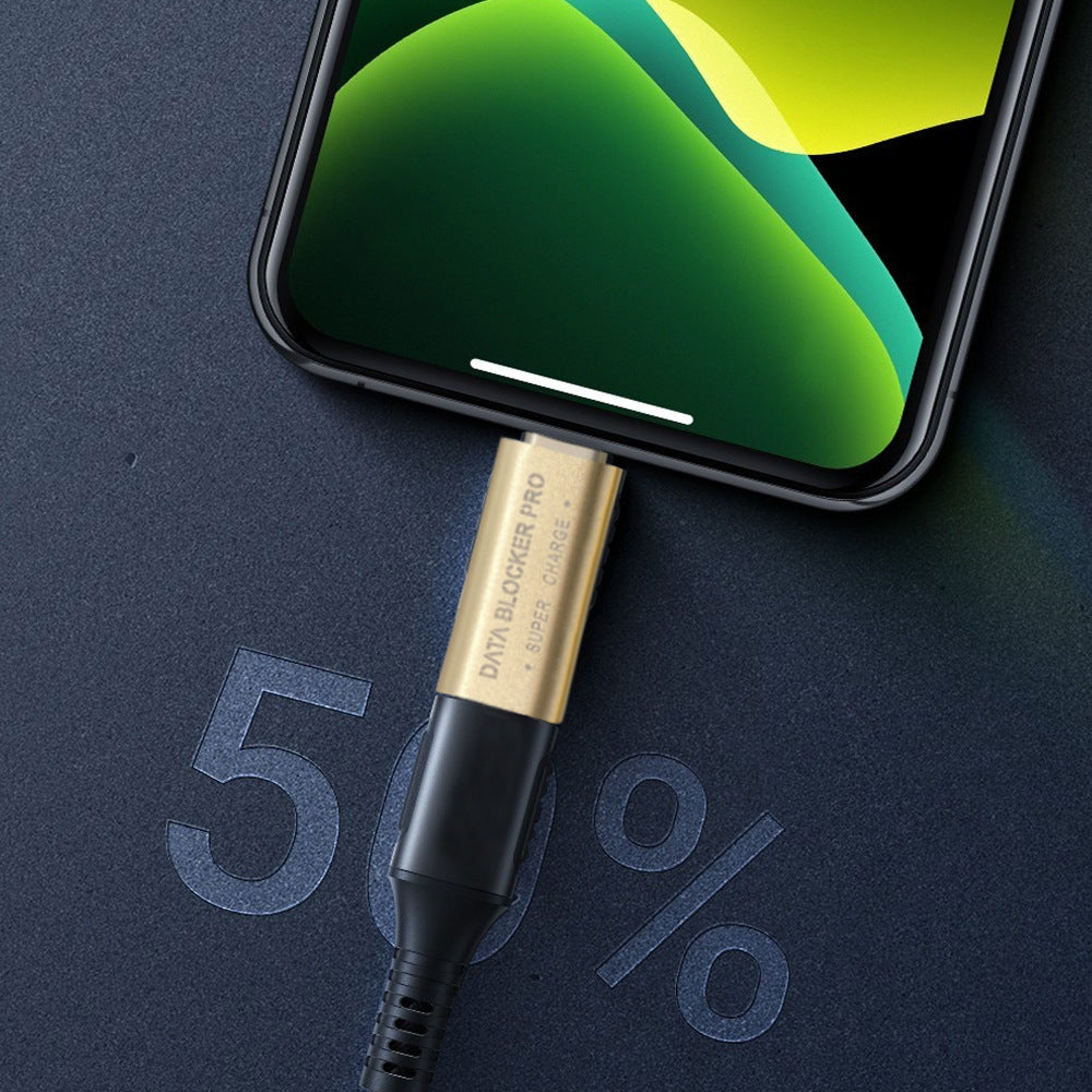USB-C Apparence antivol en alliage d'aluminium supporte le chargement rapide et le blo