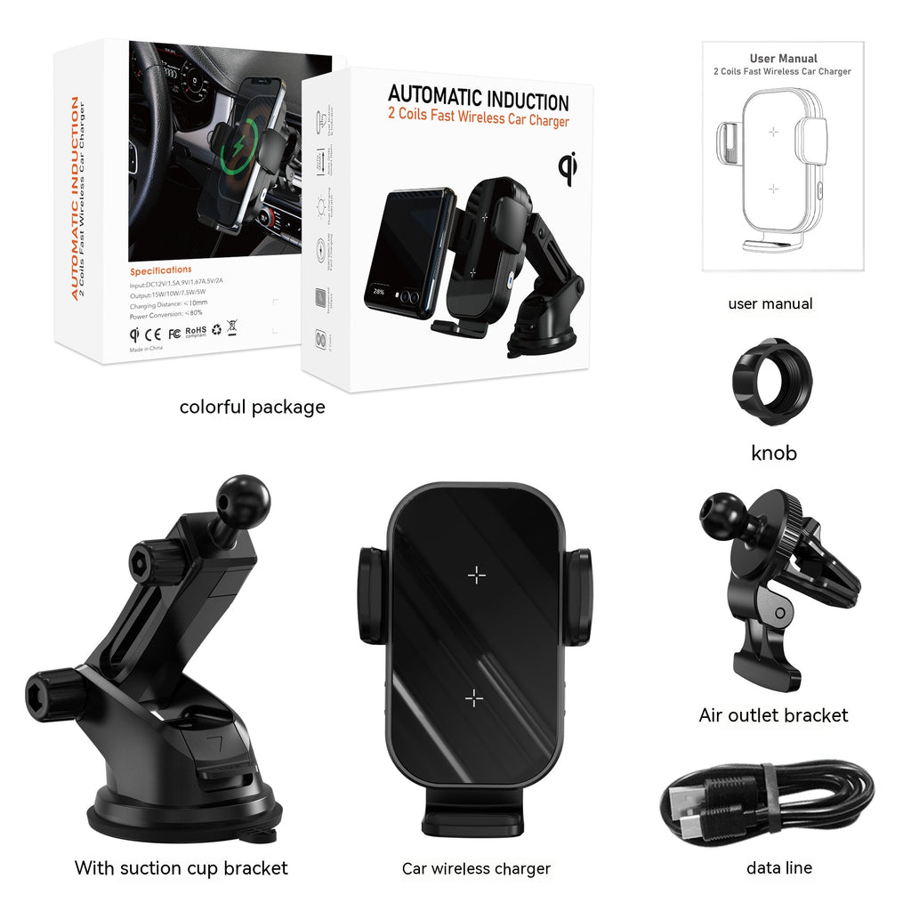 Chargeur sans fil de voiture pliant téléphone mobile