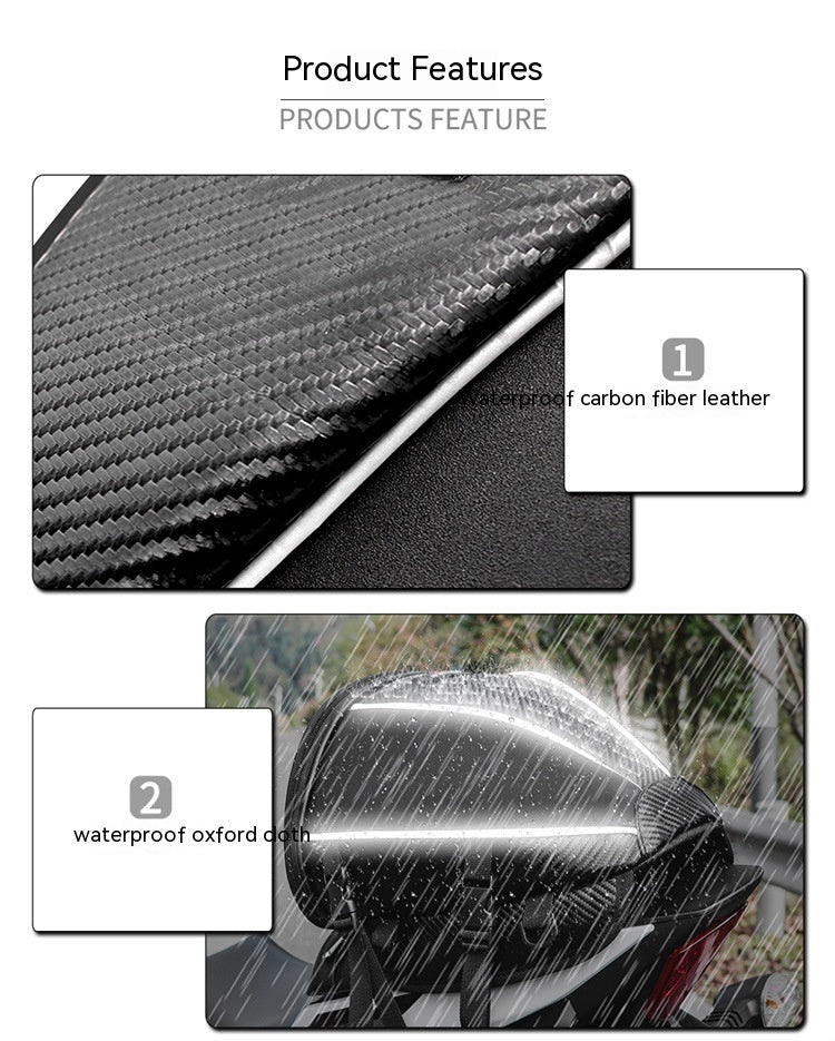 Carburant de moto Siège arrière Tail Side Microfibre cuir multifonctions étanche Cro