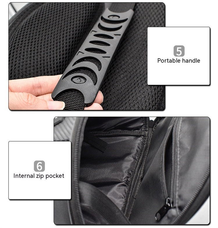 Carburant de moto Siège arrière Tail Side Microfibre cuir multifonctions étanche Cro