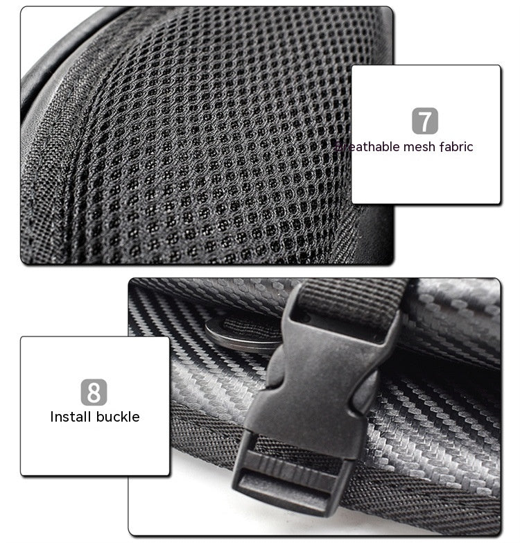 Carburant de moto Siège arrière Tail Side Microfibre cuir multifonctions étanche Cro