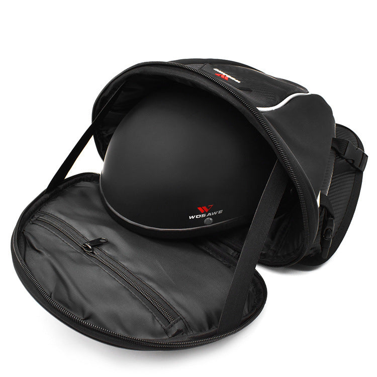 Carburant de moto Siège arrière Tail Side Microfibre cuir multifonctions étanche Cro