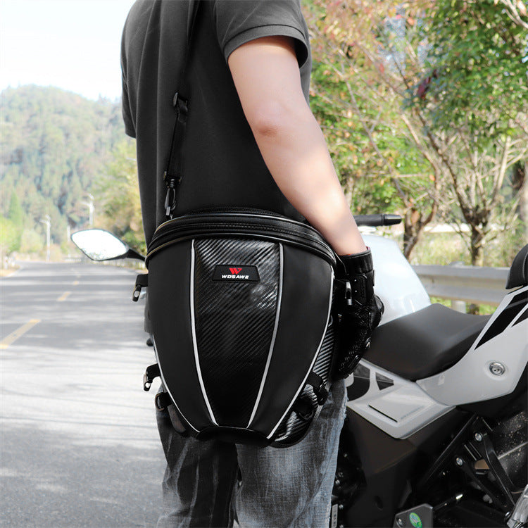 Carburant de moto Siège arrière Tail Side Microfibre cuir multifonctions étanche Cro